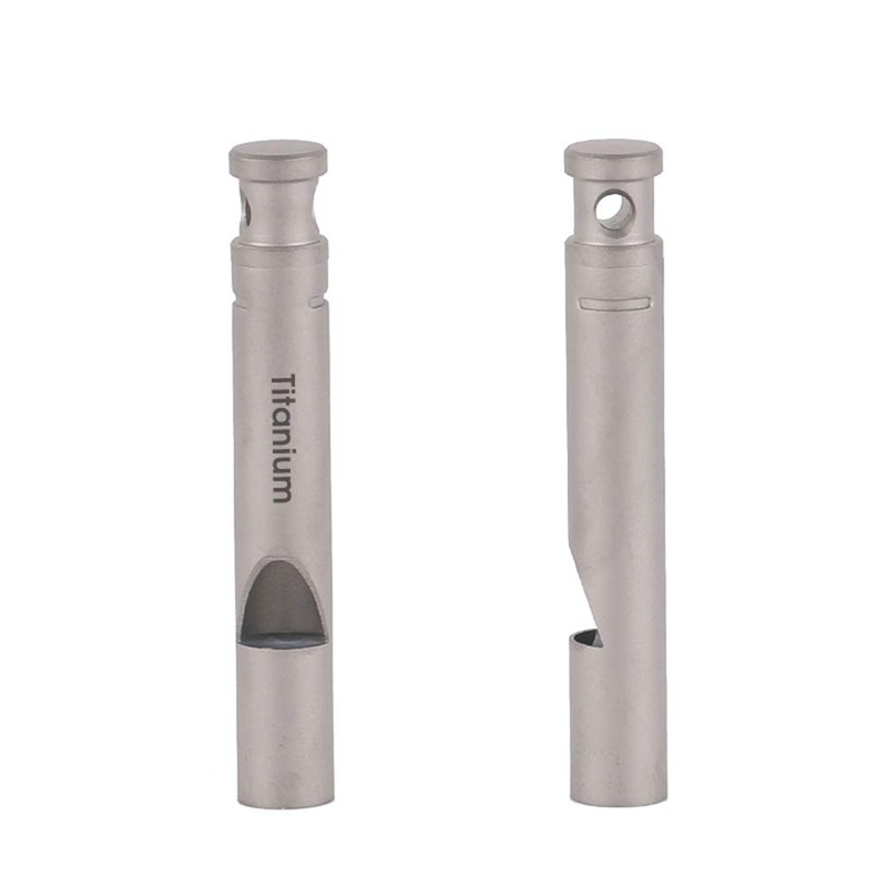 Lixada Titanium Emergency Whistle Ultralight Sports Coach Referee Whistles with