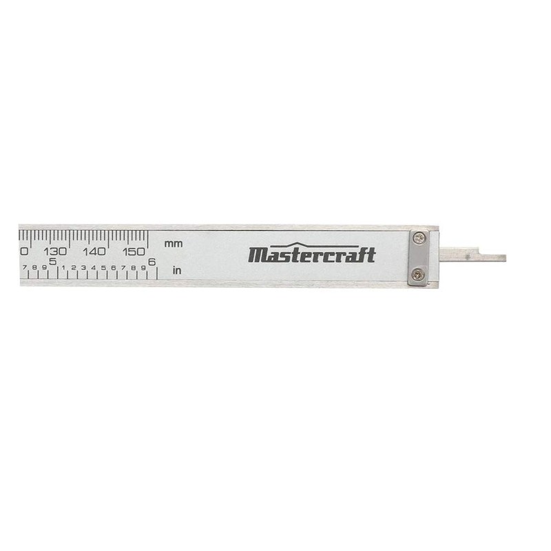 Mastercraft Digital Caliper with Large LED Inch/mm Conversion Stainless Steel