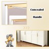 YUEYIXII 2 Pack Finger Edge Pull Golden Kitchen Cupboard Handles