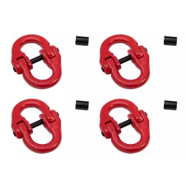 Alfa Wheels 4x Chain Coupling Link 3/8" G80 grade 80 Hammer Lock Connector 7100lb Hammerlink