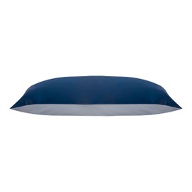 Jasmine Silk 100% Pure Mulberry Silk 19 Momme Charmeuse Silk Pillowcase With Cotton underside for Hair and Skin 1pc 50 x 75 cm Hypoallergenic Envelope Closure (Navy)