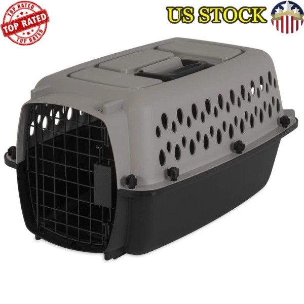 Unbranded Portable Dog Crate Plastic Kennel Easy Assembly Safe Carrier