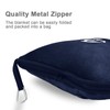 Travel Blanket and Pillow Compact, Premium Soft 2 in 1