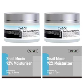 VGO Snail Mucin 92% Moisturizer Daily Face Gel Cream for Dry &Sensitive Skin,CleanserMoisture Moisturizer for Skin Daily Repair Hyaluronic Hydrating - Specification: Snail Mucin*2