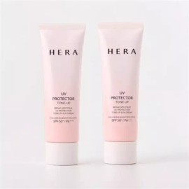 Hera 헤라 UV 프로텍터 톤업 선크림 50ml 2개 /SPF51+PA++++ Hera UV Protector Tone-Up Sun Cream 50ml 2 pieces / SPF51+PA++++