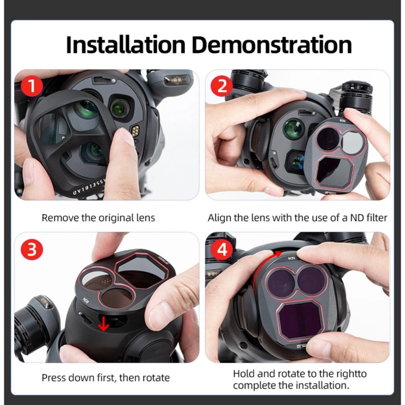STARTRC Lens Filter Set for DJI Mavic 4 Pro ND8