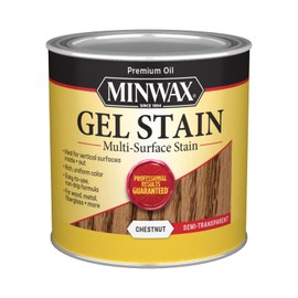 Minwax Gel Stain for Interior Wood Surfaces, ½ Pint, Chestnut