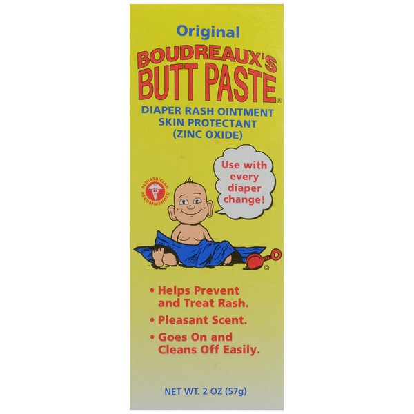 Boudreaux's Butt Paste Diaper Rash Ointment, Zinc Oxide, 2 oz