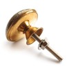 Set of 6 Brass Grey Cabinet Knobs - Kitchen Cabinet