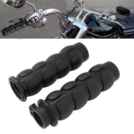 1 Pair Motorcycle Handlebar Grips None-Slip Design Replacement for Harley Davidson FXSTC Softail Custom 1996-2010