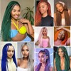 Beauday 24 Inch Green Pre Stretched Braiding Hair Extensions
