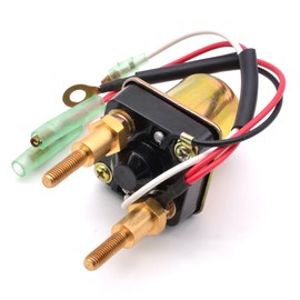 HAOTOM Starter Relay Solenoid Compatible for Kawasaki 650SX 1987-1991, X2 1991,WSM 004-130 Starter Motor Replace#27010-3705