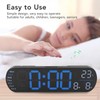 Digital Wall Clock Large Display with Remote Control Auto Brightness