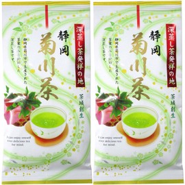 Ochanomaruko Shizuoka Fukamushi Kikukawa Tea Birthplace of Fukamushi Tea, 3.5 oz (100 g) x 2 Leaf
