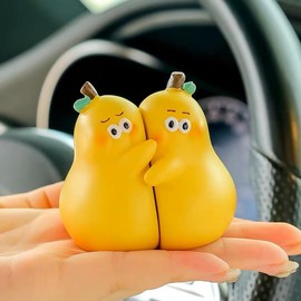 GiveMOJO Car Dashboard Decoration We Make a Great Pair (pear), Romantic Gift, Funny Dashboard Decoration