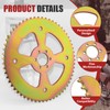 Superlong 60 Tooth Mini Bike Sprocket for 40/41/420 Chain, Rear