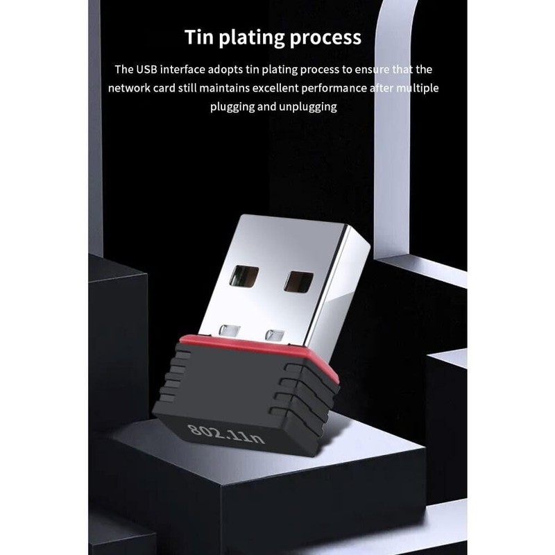 USB 2.0 Wi-Fi Dongle, 150Mbps Mini Wireless USB Adapter, USB