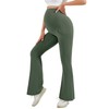 HEGALY Women's Maternity Flare Leggings Over The Belly - Casual