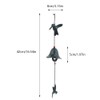 Metal Bird Shaped Hanging Wind Chime Home Garden Backyard Decoration