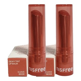 Innisfree Dewy Tint Lip Balm No. 3 Love Beige x 2 / 이니스프리 듀이 틴트 립밤 3호 러브베이지 x2개