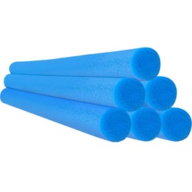 Chochkees Floating Pool Noodles Foam Tube, Thick Noodles for Floating, Swimming Pool Accessories, 47 Inches Long (Blue, 12-Pack)