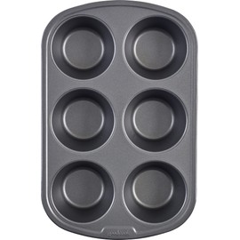 Good Cook 04033 Non-Stick Texas Muffin Pan, Steel, 3-1/2 in Dia x 16-1/2 in L x 10 in W x 8.7 in H