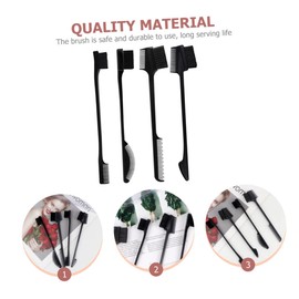 FOMIYES 2sets Angled Eyebrow Brush Set Double-headed Makeup Tools Hairline Combs Hair Brush 4pcs*2