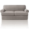 PrinceDeco T Cushion Loveseat Slipcover 3 Pieces Sofa Covers for