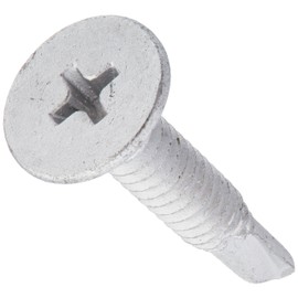 The Hillman Group 560661 10-24-Inch x 1-Inch Wafer Head Phillips Self Drilling Screw, 100-Pack, 1 inches, No Color