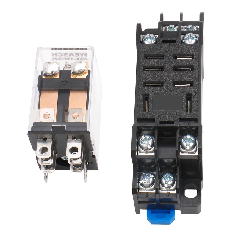 Weasch Electromagnetic Power Relay, JQX-13FL, AC 110V Coil, 8 DPDT,