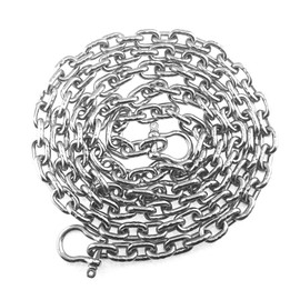 US Stainless Stainless Steel Windlass 1/4" G4 Anchor Chain 316 by 15' Long Including 5/16" Bow Shackles