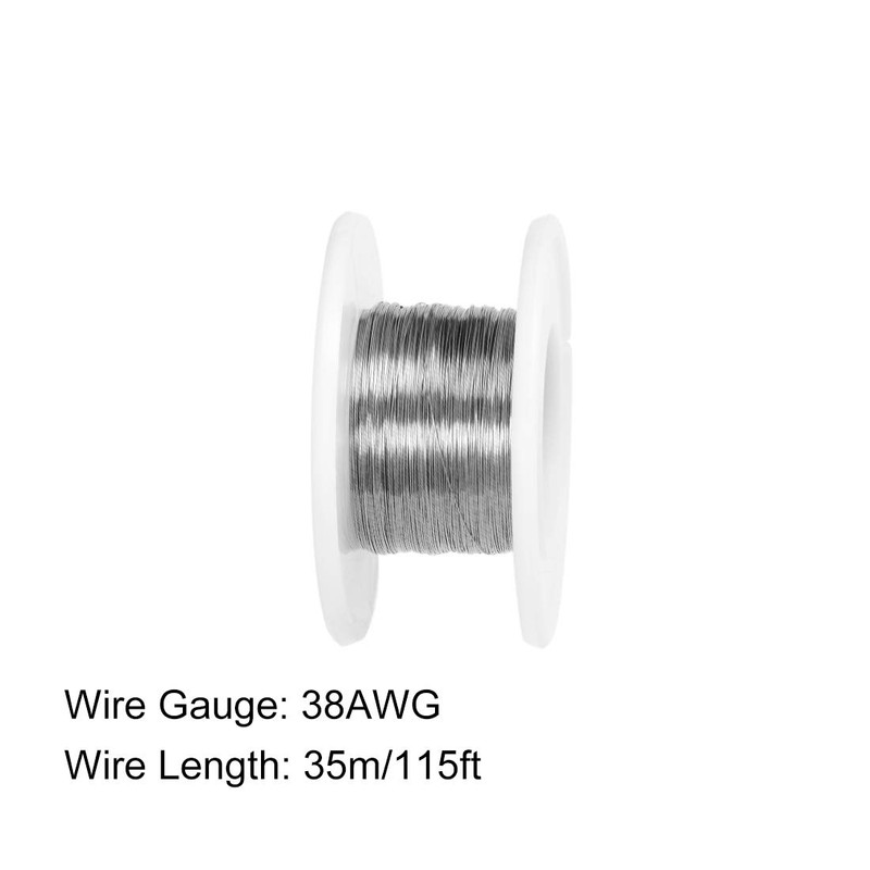 sourcing map 0.1 mm 38AWG Heating Resistance Wire Nichrome Cable