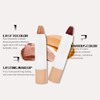 AURONUT 7pcs Cream Eyeshadow Stick Sets, Shimmer Eyeshadow Crayon Pencil,