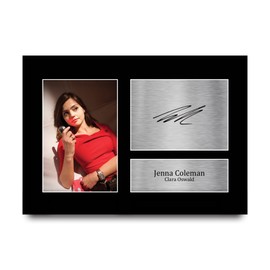 HWC Trading A4 Jenna Coleman Dr Who Gifts Printed Signed Autograph Picture for TV Show Fans