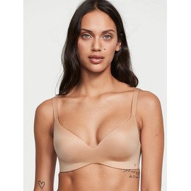 Victoria's Secret Infinity Flex Full Coverage Wireless T Shirt Bra, Bras for Women, Praline, 34B