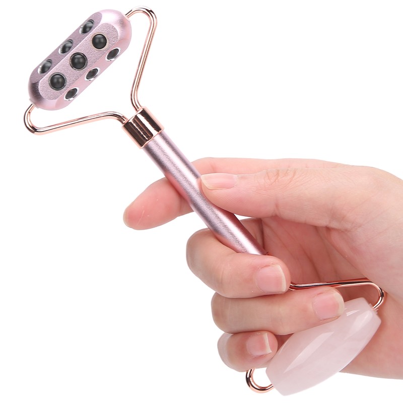 Face Roller Massager Gua Sha Board Mask Brush Set Beauty