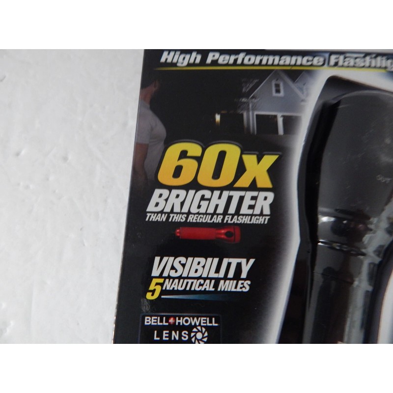 Bell+Howell Tactorch High Performance LED Flashlight 60x Brighter 5 Modes