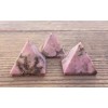 NATURAL RHODONITE SMALL GEMSTONE PYRAMID 20-22mm