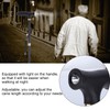 Adjustable Folding Cane Aluminium Alloy Antislip Walking Stick with Lamp