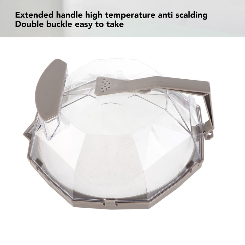 Microwave Splash Heating Cover PC Food Splatter Guard with Extension