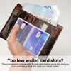 DEEZOMO Plastic Wallet Insert for Credit Card Set of 2,