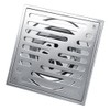 Fdit Square Floor Drain Stainless Steel Anti-Odor Bathroom Waste Gate