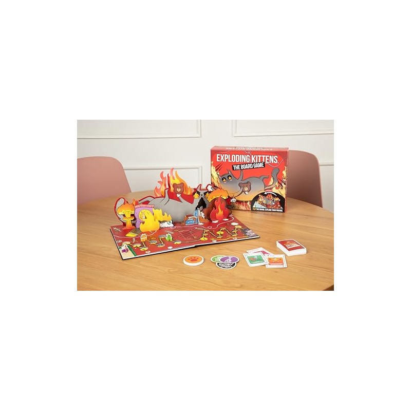 Exploding Kittens Juego de Mesa de Carrera, Juego de Tablero