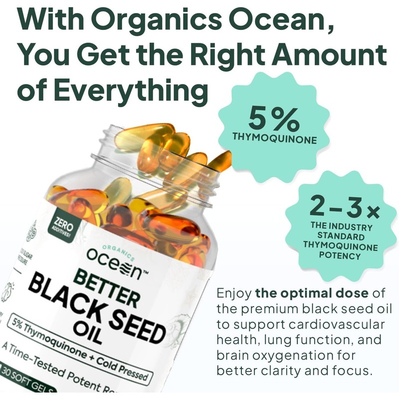 Organics Ocean Better Black Seed Oil Cold Pressed - Pure
