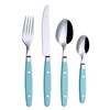 ANNOVA Silverware Set Stainless Steel Cutlery Color Handle With Rivet/Retro