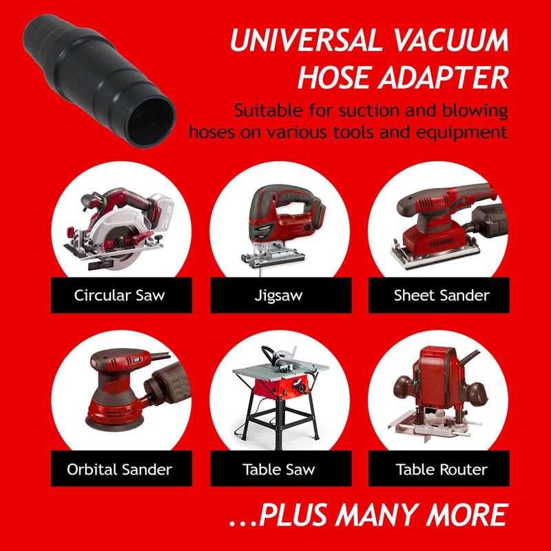 Spares2go Universal Vacuum Adaptor Tool Dust Port Extractor 32mm 35mm