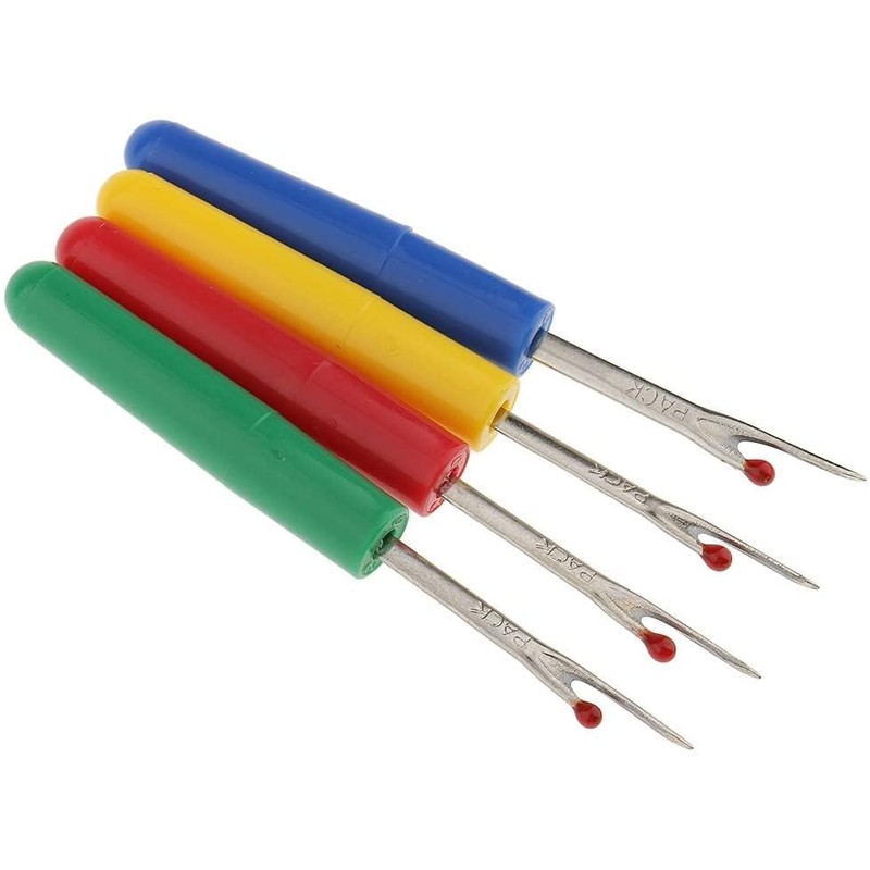 zalati Seam Rippers, 4pcs Stitch Thread Unpicker Tool with Plastic