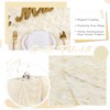 3D Satin Rosette Rectangle Tablecloth 90 x132 Inches Ivory Satin
