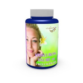 Vita World 3 Pack Hyaluronic Acid 100Mg + Collagen 400Mg 3 x 120 Capsules Made in Germany