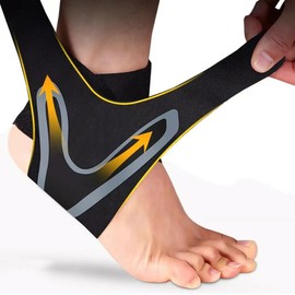 Adjustable Ankle Support Brace for Sports – Breathable Compression Wrap with Cross-Strap Fit for Running & Fitness
